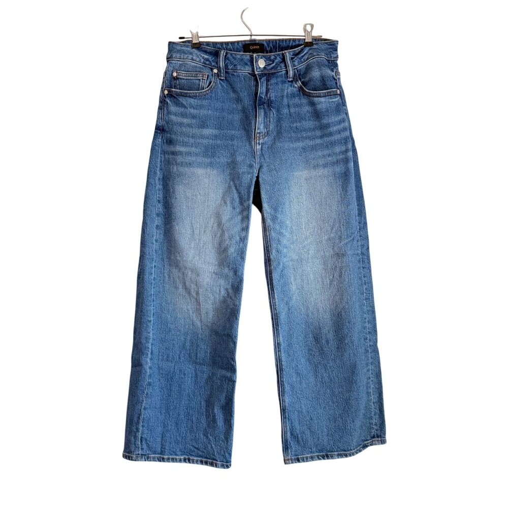 Quince Women's Wide-Leg Medium Blue Denim Jeans